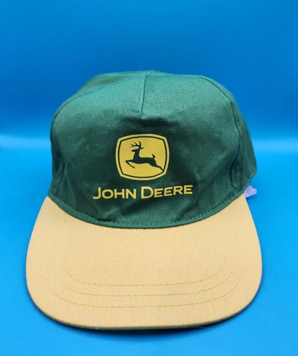 John Deere Hat Cap Snap Back Youth Boys Green Yellow Adjustable Logo